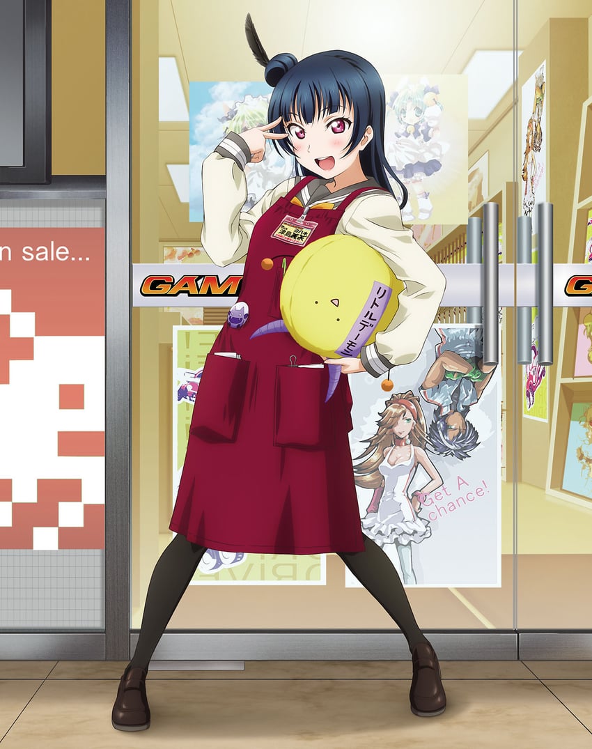 tsushima yoshiko and dejiko (love live! and 2 more)