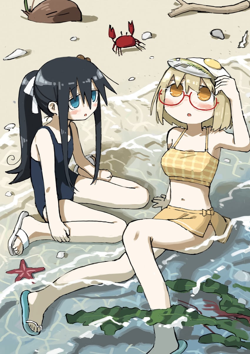 tsukishima shijima and yamashita majime (shimeji simulation) drawn by tsukumizu_yuu