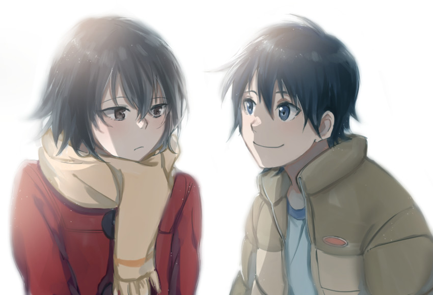 hinazuki kayo and fujinuma satoru (boku dake ga inai machi) drawn by ake_(cpflqlf1)
