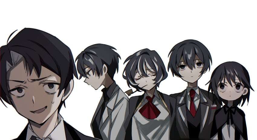 yi sang, roland, ayin, moses, and catt (project moon and 5 more) drawn by mu46016419