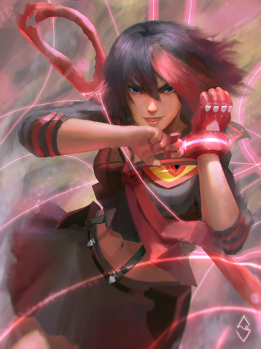 matoi ryuuko and senketsu (kill la kill) drawn by fahmi_fauzi
