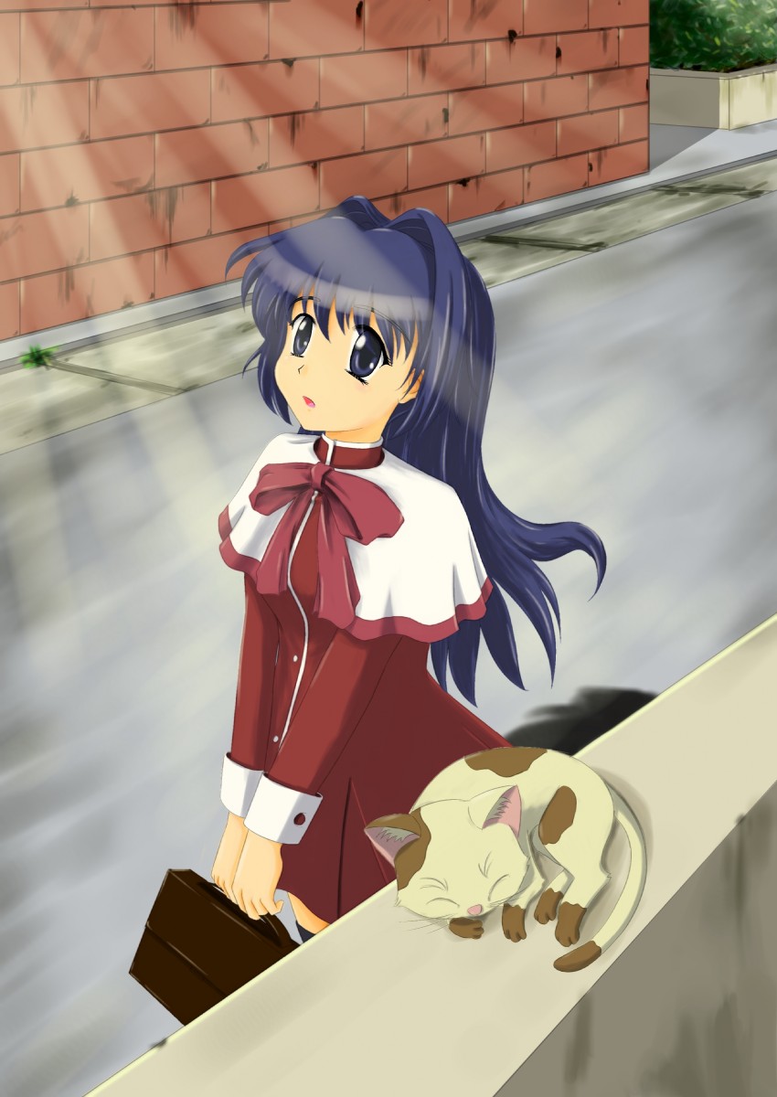 minase nayuki and piro (kanon) drawn by zerel_(wu_2012)