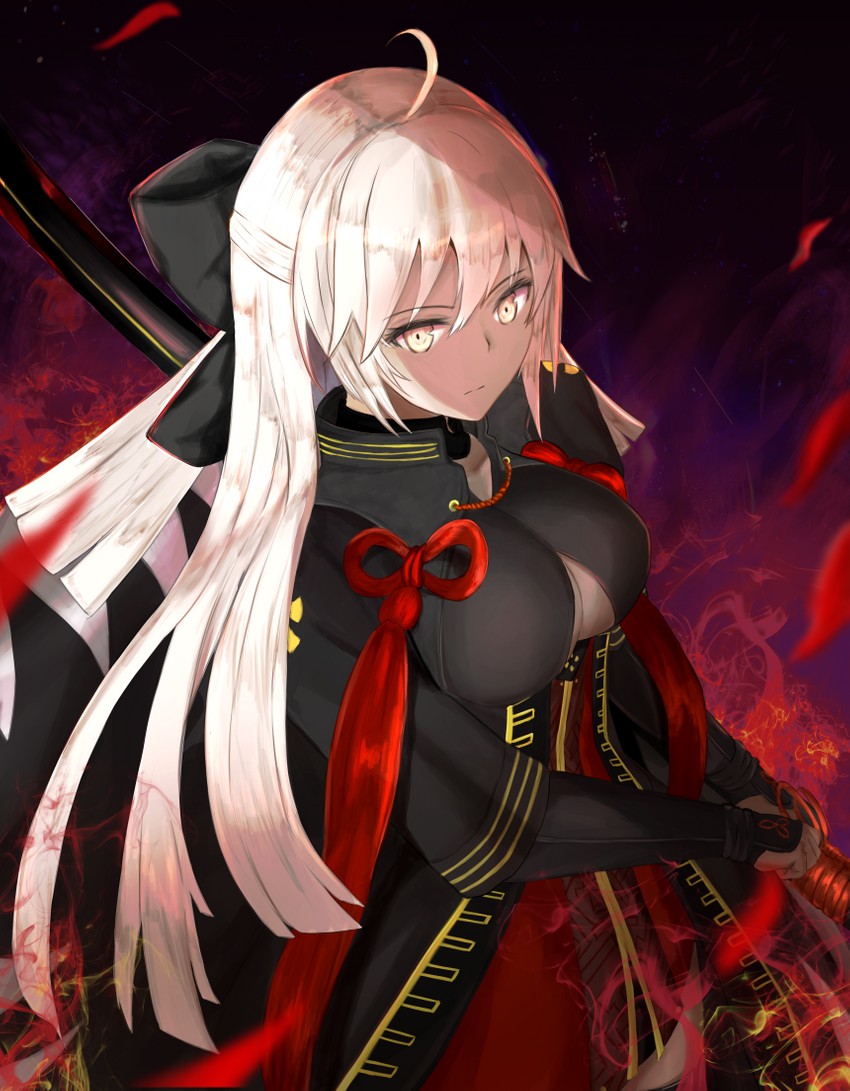 okita souji and okita souji alter (fate and 1 more) drawn by shiroki5458