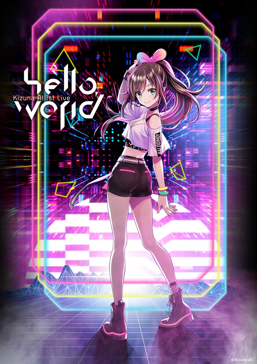 kizuna ai (kizuna ai inc.) drawn by morikura_en