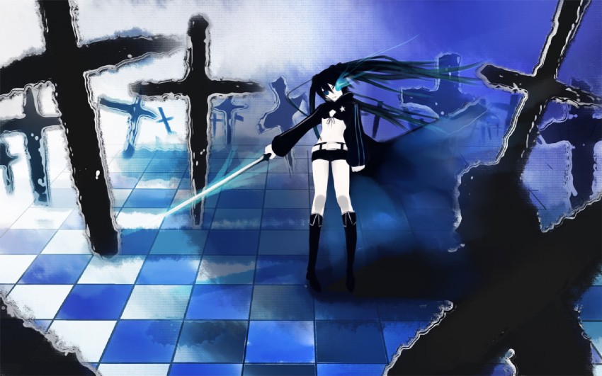 black rock shooter (black rock shooter) drawn by yuuzuki_(natsulain)