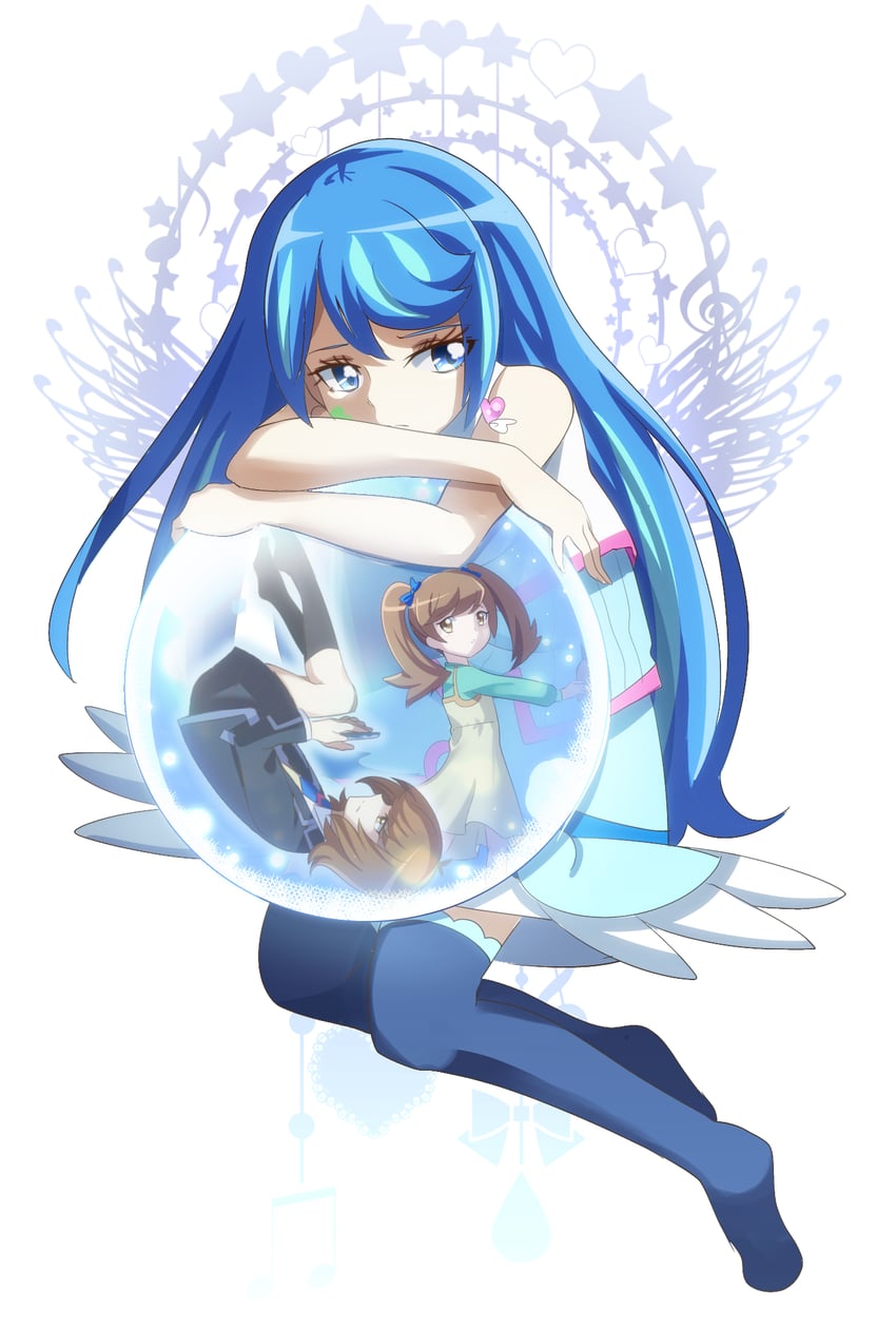 zaizen aoi and blue angel (yu-gi-oh! and 1 more) drawn by akatsu_masato
