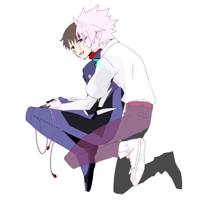 ikari shinji and nagisa kaworu (neon genesis evangelion and 2 more) drawn by masumasu_(masimasi53)