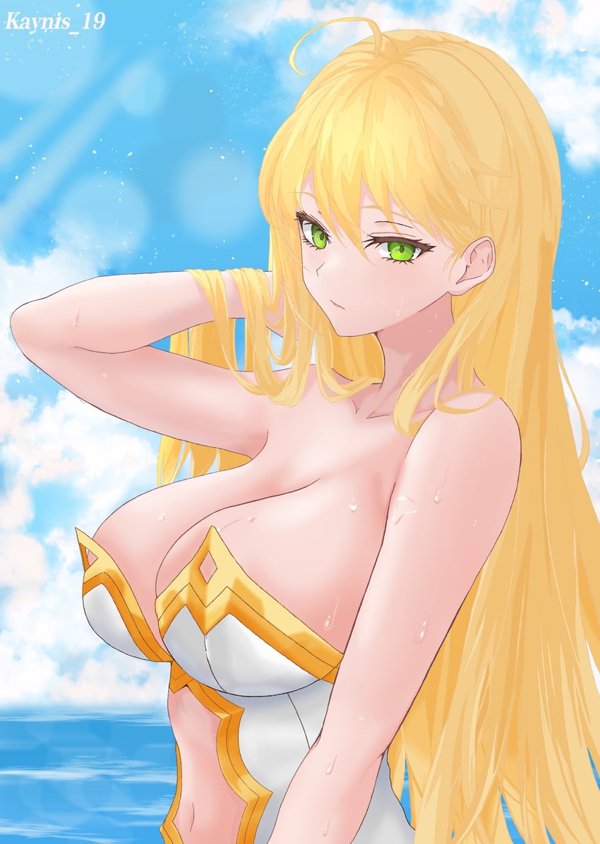 artoria pendragon (fate and 1 more) drawn by kayu_manis19