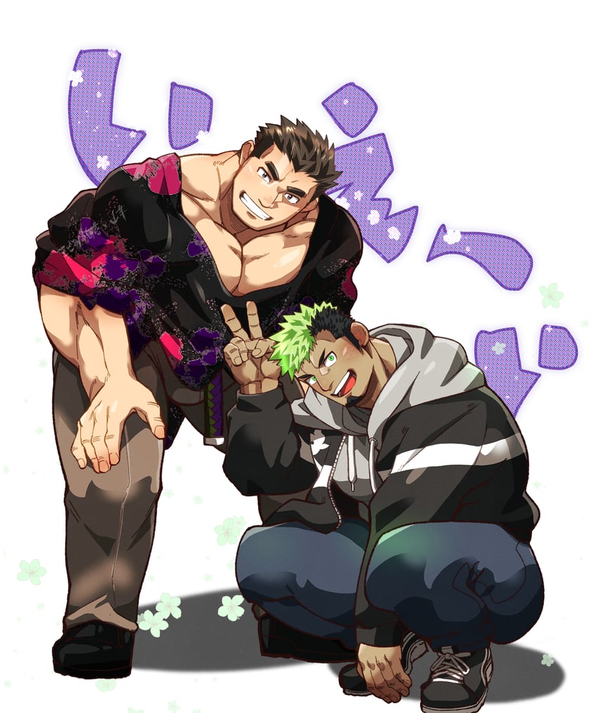 protagonist 3 and ikusaba daisuke (tokyo afterschool summoners) drawn by kizami_nori_to_yamaimo