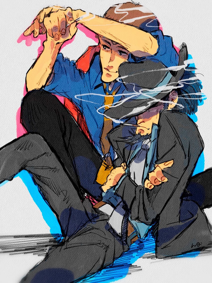arsene lupin iii and jigen daisuke (lupin iii) drawn by nnasuke333