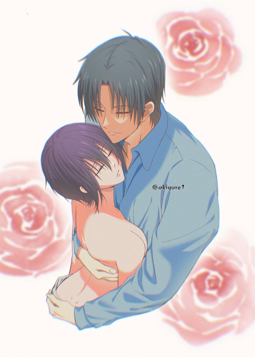 sohma akito and sohma shigure (fruits basket) drawn by akigure1