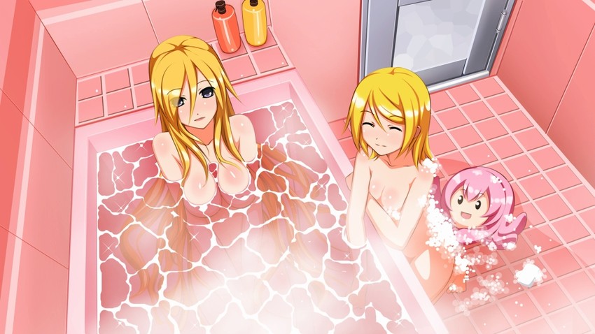 kagamine rin, megurine luka, takoluka, and lily (vocaloid) drawn by yakitori_(oni)
