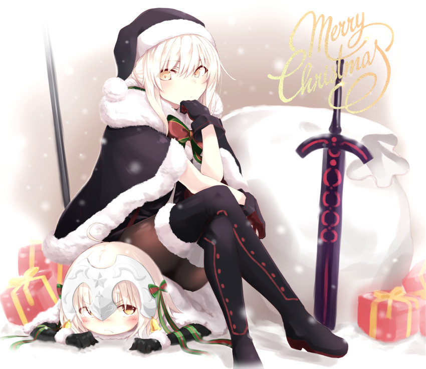 artoria pendragon, saber alter, jeanne d'arc alter santa lily, and santa alter (fate and 1 more) drawn by fuu_(fuore)
