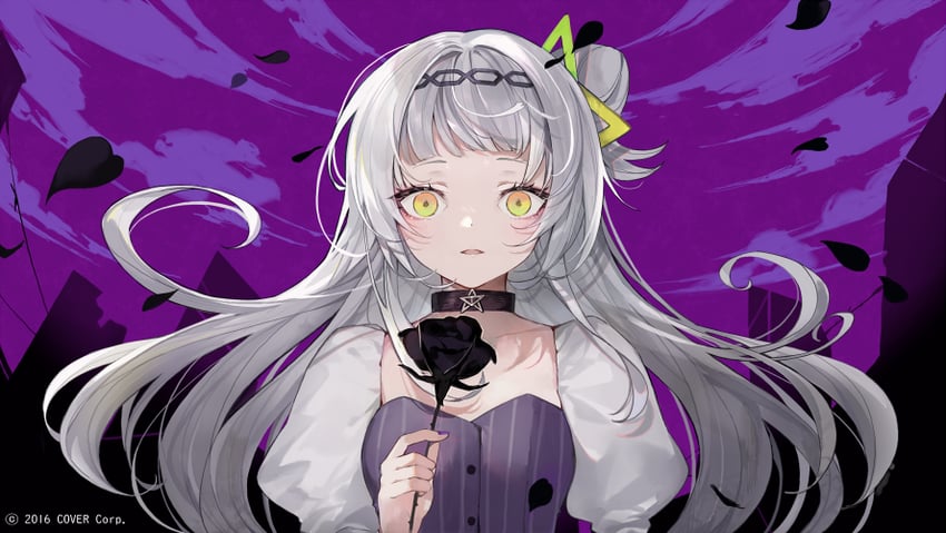 murasaki shion (hololive and 1 more) drawn by shiohana