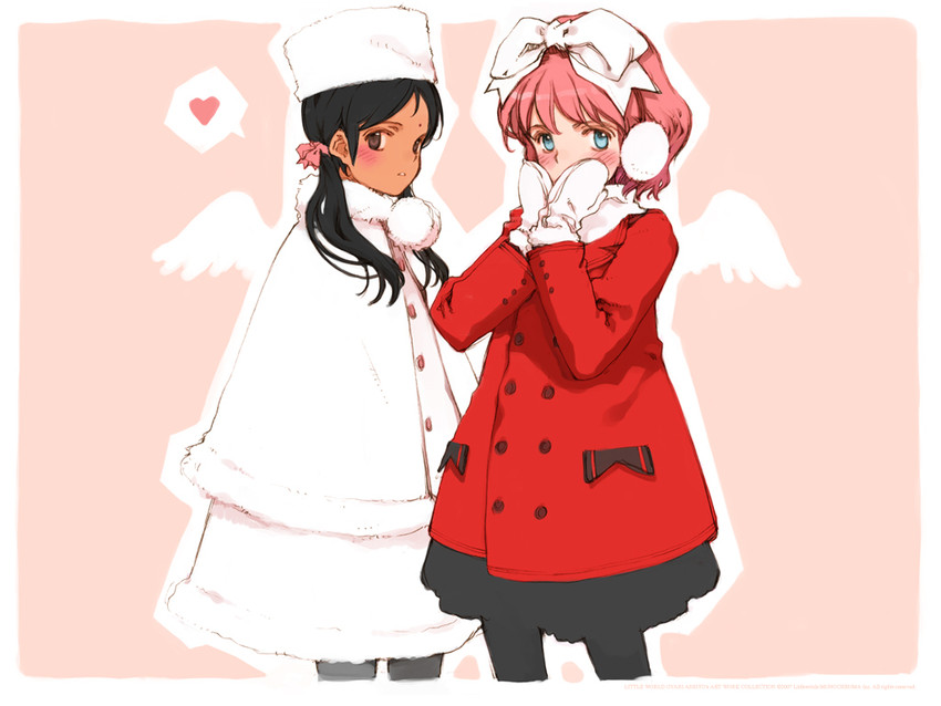 kaya xavier and aria vancleef (shoujo mahou gaku littlewitch romanesque) drawn by oyari_ashito