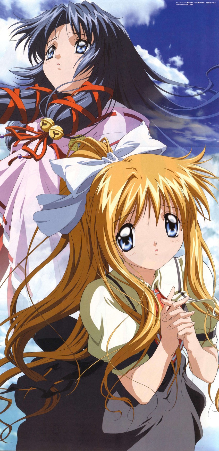 kamio misuzu and kannabi no mikoto (air) drawn by takemoto_yasuhiro