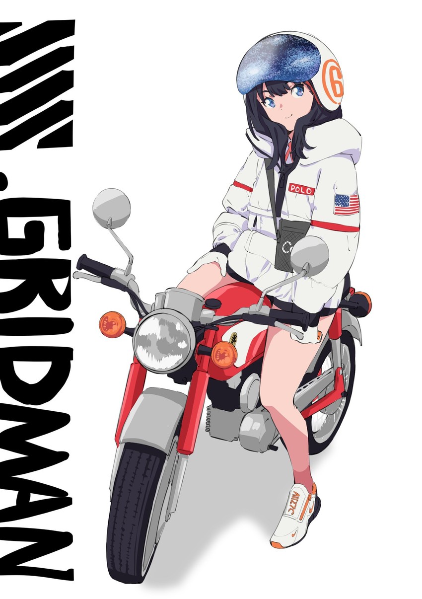 takarada rikka (gridman universe and 1 more) drawn by saitou_kengo