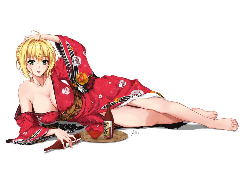 nero claudius (fate and 2 more) drawn by kizuchi_r