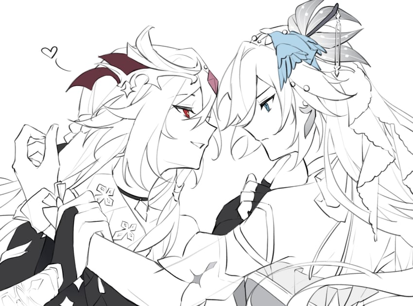 fu hua and herrscher of sentience (honkai and 1 more) drawn by haruka_(rsyaooooo)