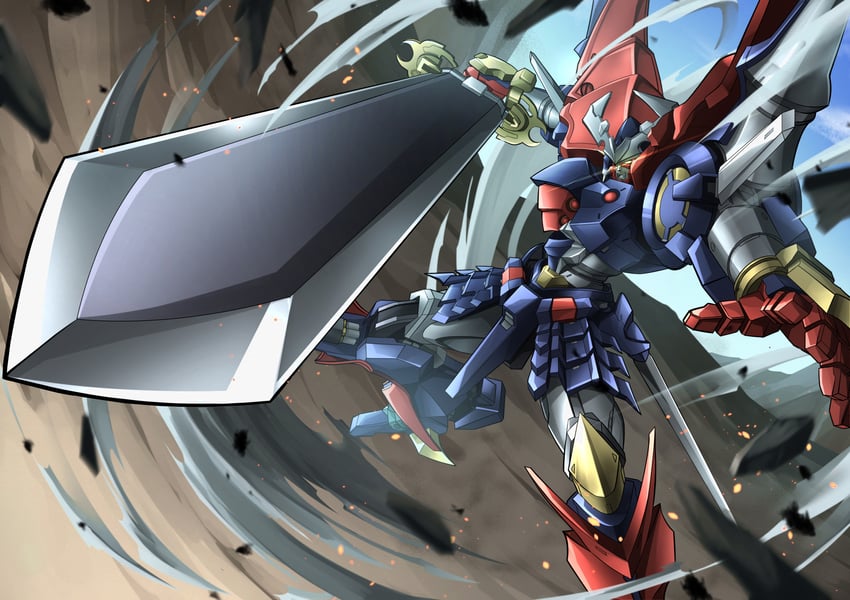 dygenguar (super robot wars and 1 more) drawn by troy_(oxaa01ex)