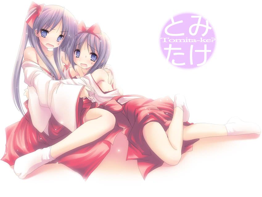 hiiragi kagami and hiiragi tsukasa (lucky star) drawn by namamo_nanase