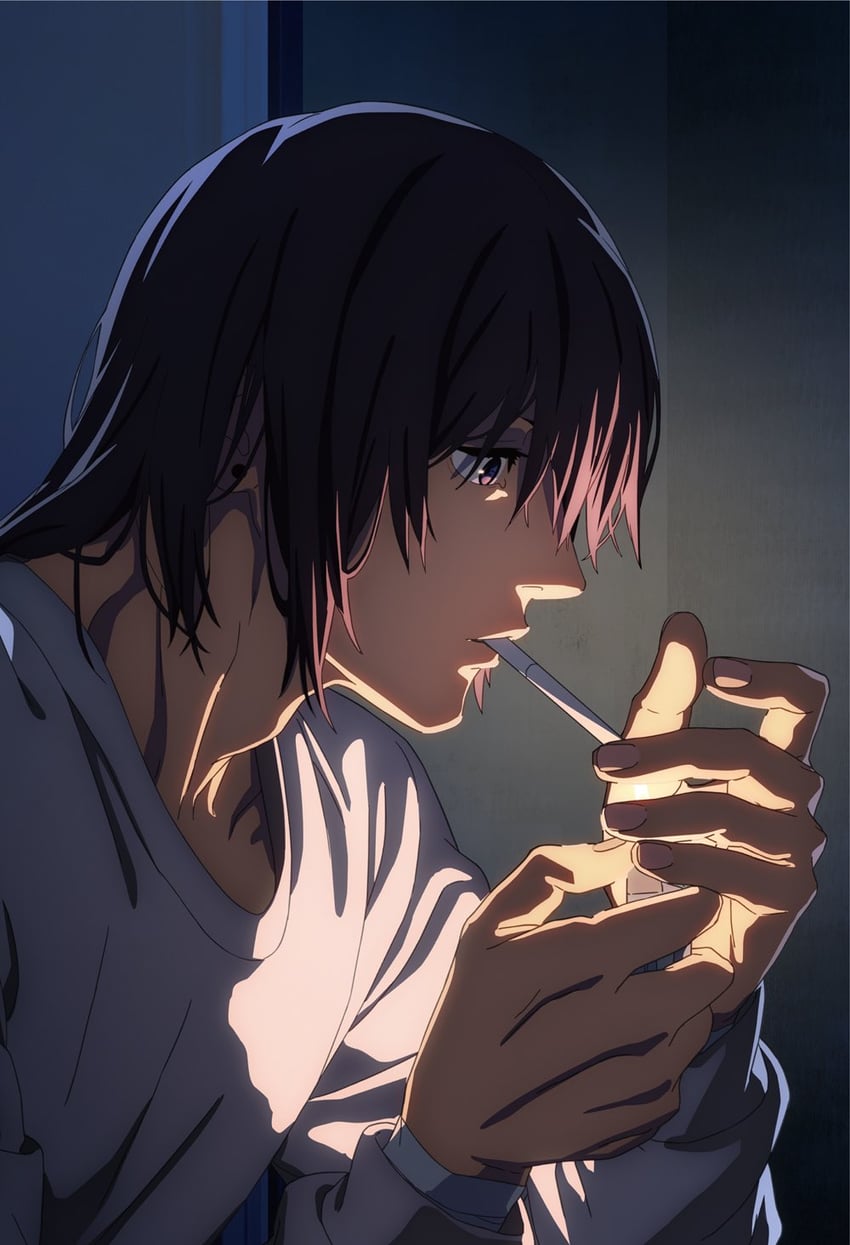 hayakawa aki (chainsaw man) drawn by original_nasu and sugiyama_kazutaka