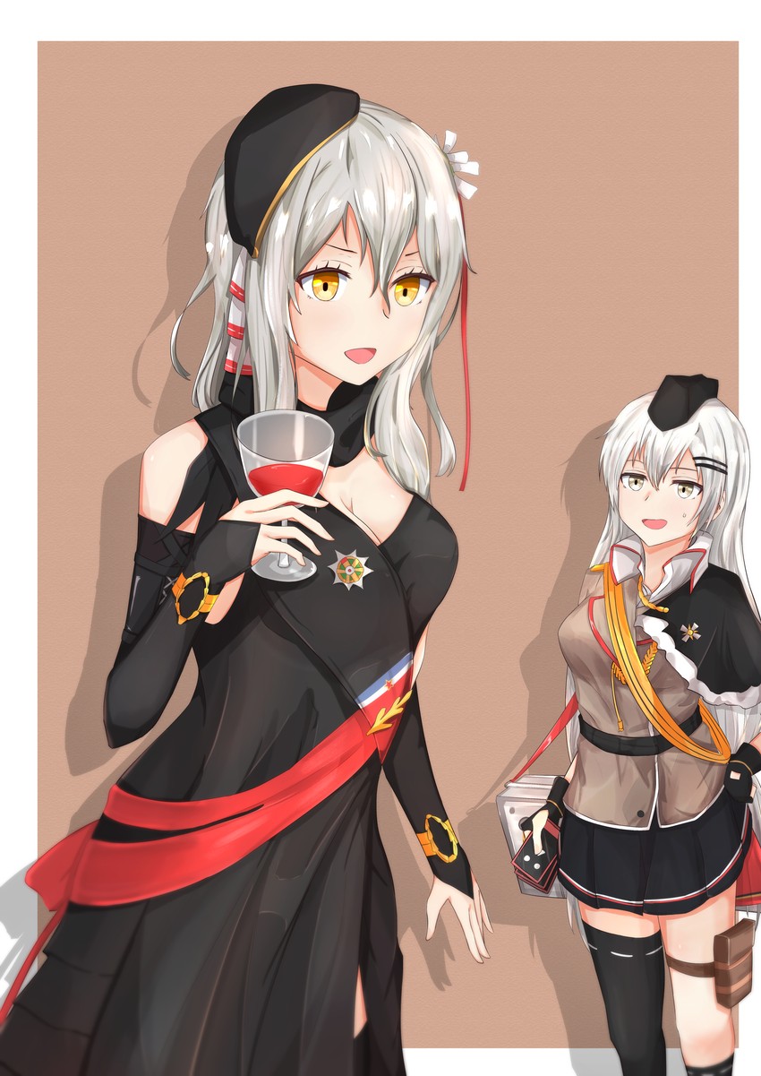 svd and zas m76 (girls' frontline) drawn by muteppona_hito