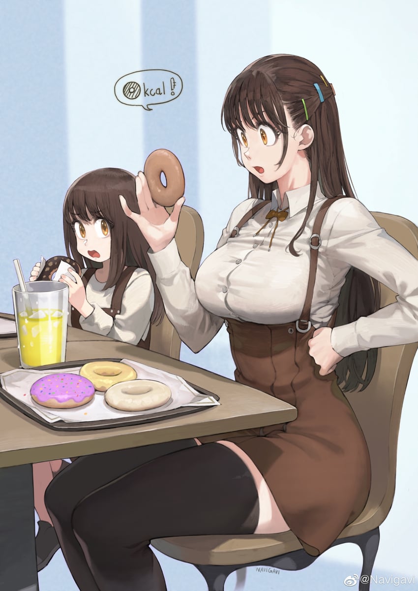 big sister and little sister (original) drawn by jun_(navigavi)