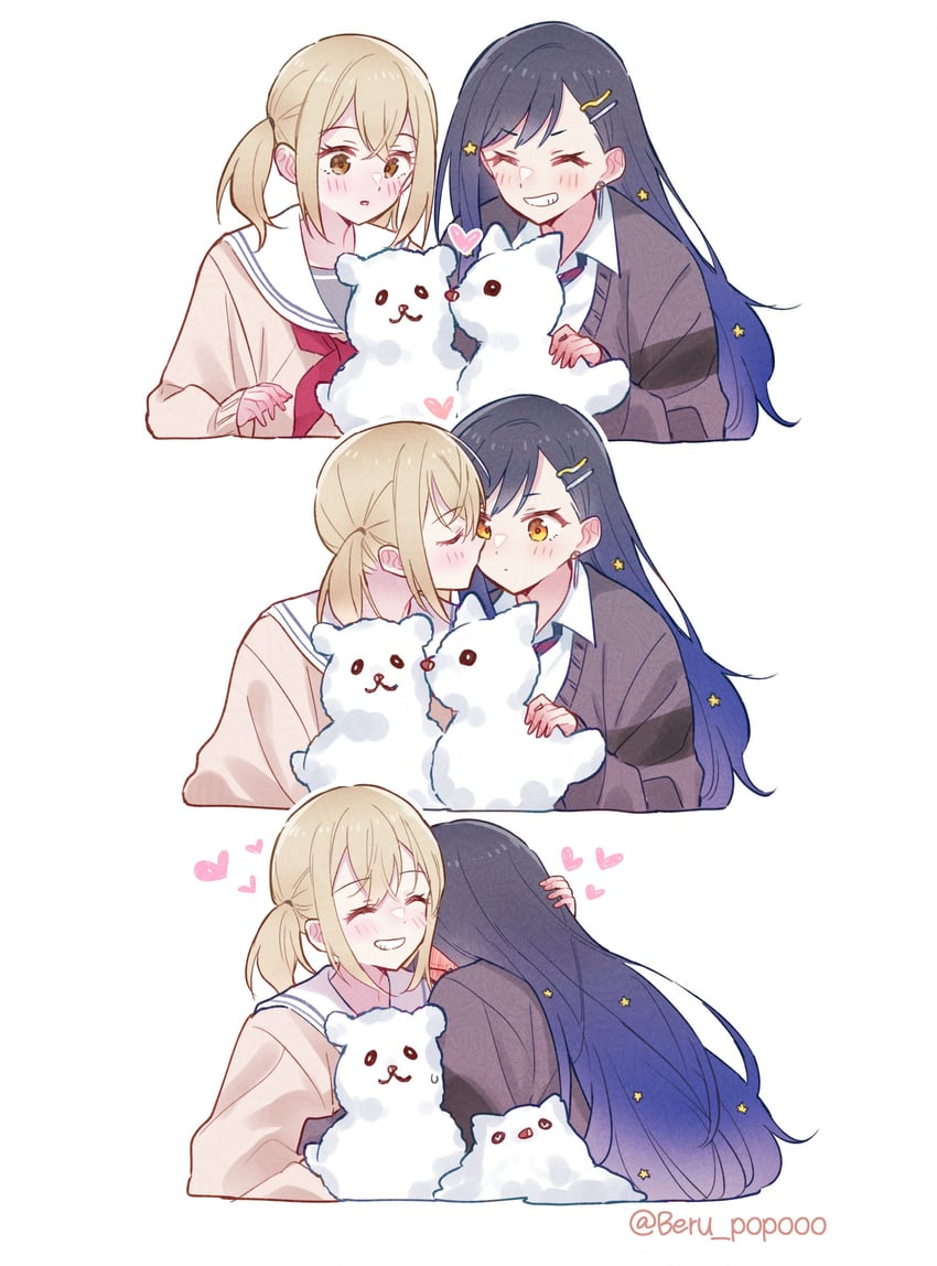 shiraishi an and azusawa kohane (project sekai) drawn by beru_popooo