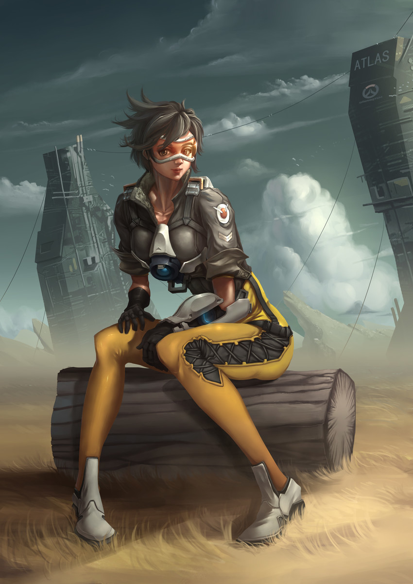 tracer (overwatch and 1 more) drawn by yo_sang