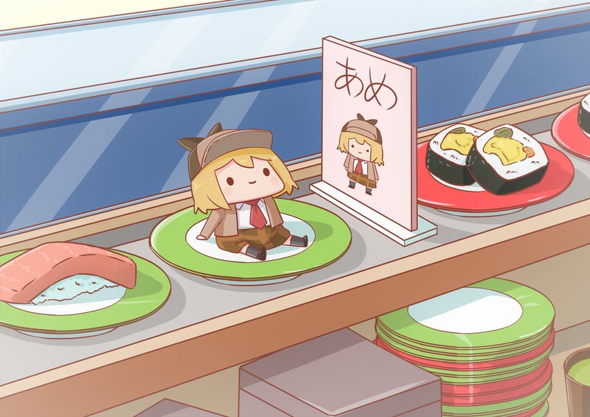 watson amelia and smol ame (hololive and 1 more) drawn by phdpigeon