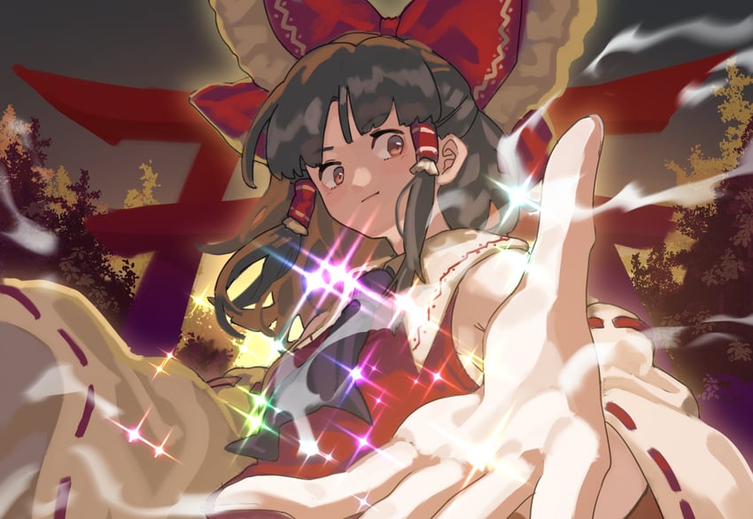hakurei reimu (touhou and 1 more) drawn by tuck_(tuck23978434)
