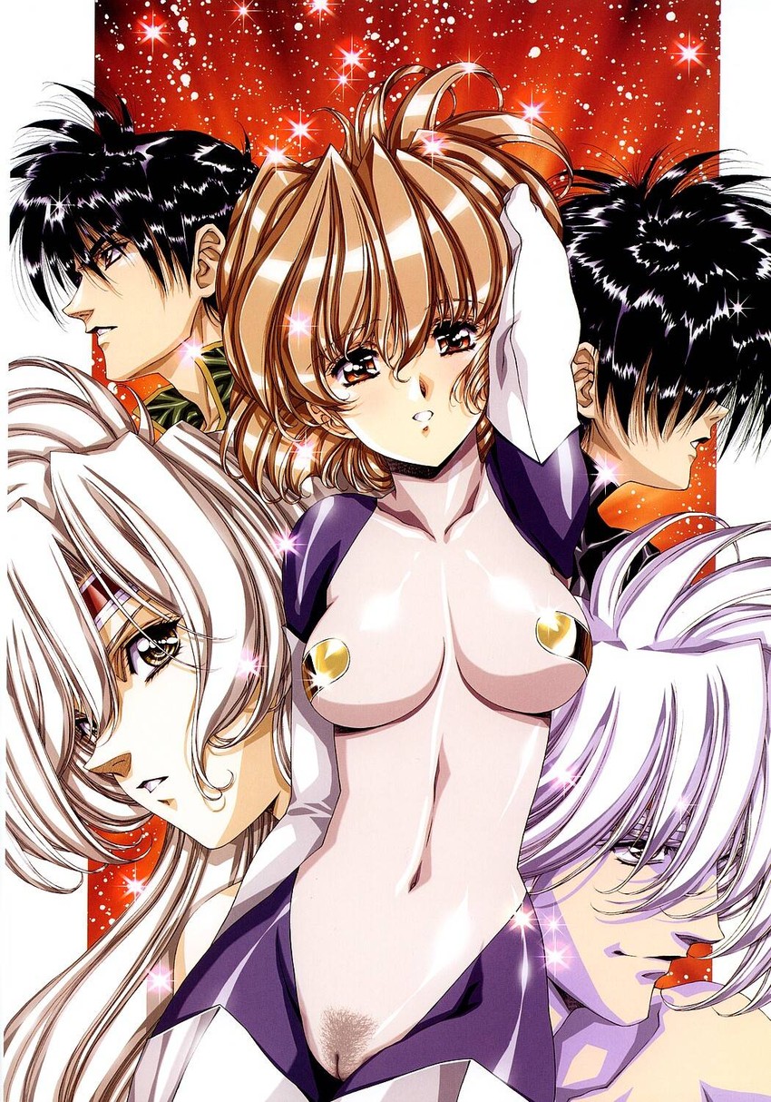 shiori, carol, shizuma, and patty (chirality) drawn by urushihara_satoshi