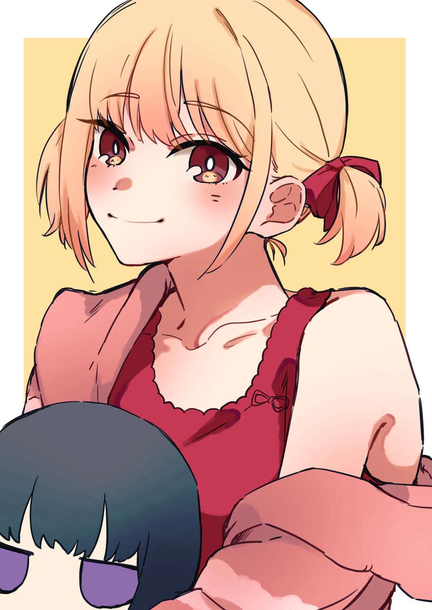 nishikigi chisato and inoue takina (lycoris recoil) drawn by imudegozaimasu