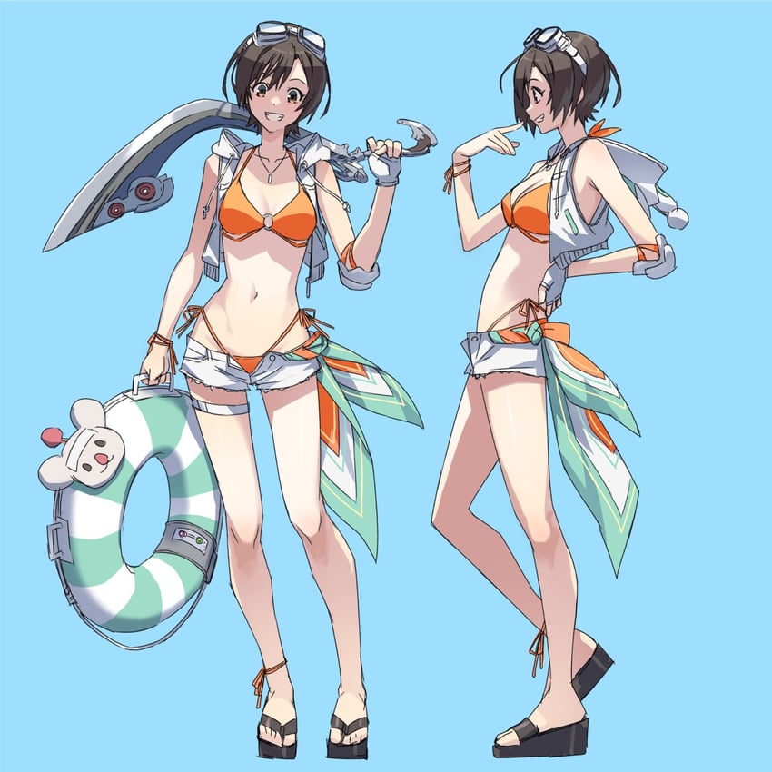 yuffie kisaragi (final fantasy and 2 more) drawn by decoponmagi