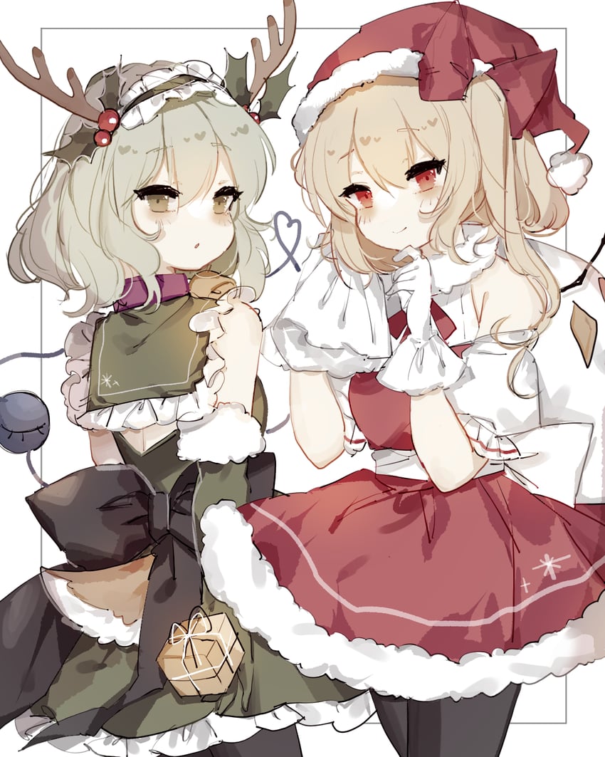 flandre scarlet and komeiji koishi (touhou) drawn by sorani_(kaeru0768)
