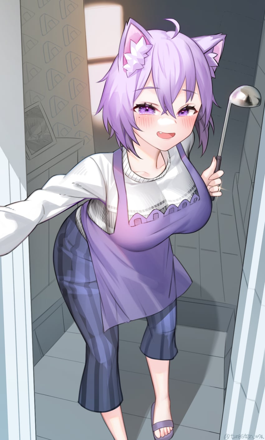 nekomata okayu (hololive) drawn by tungsten_(kwfr4544)
