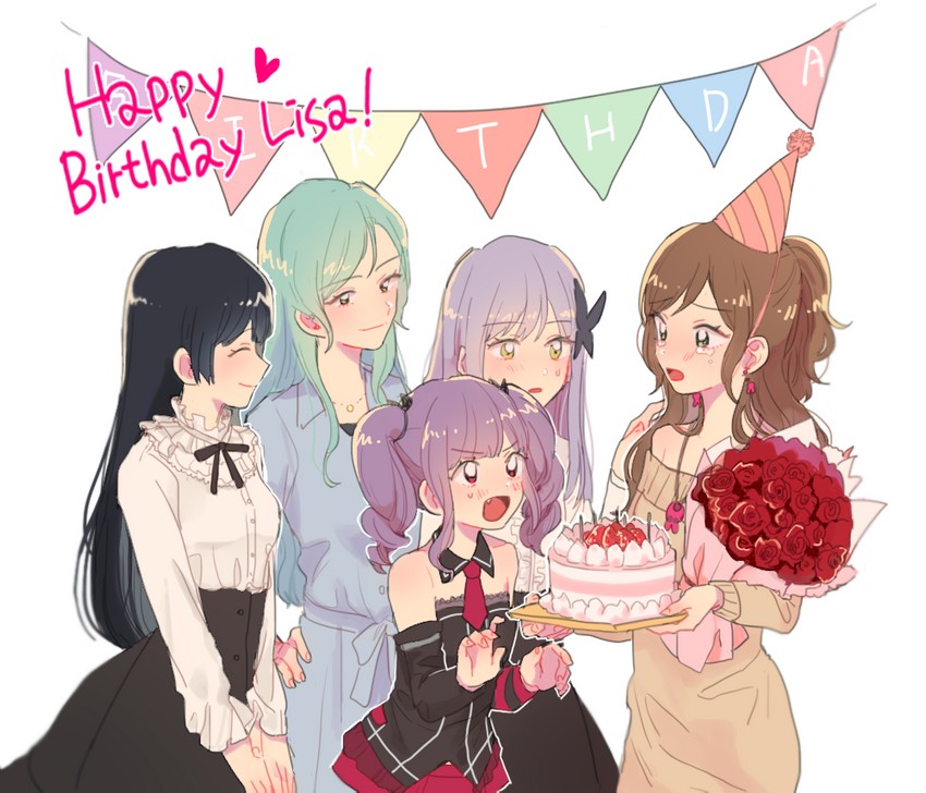 hikawa sayo, imai lisa, minato yukina, shirokane rinko, and udagawa ako (bang dream!) drawn by res2shuu