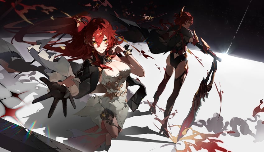 himeko and murata himeko (honkai and 2 more) drawn by deawei