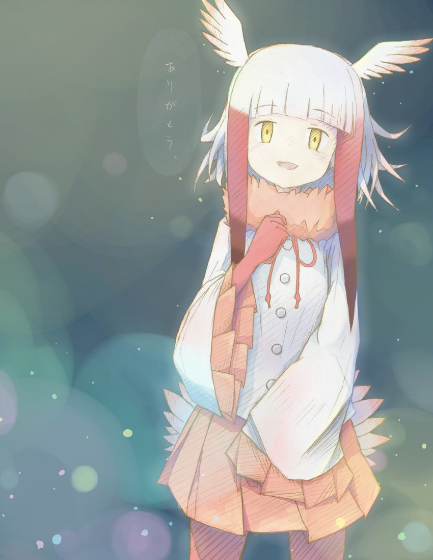 japanese crested ibis (kemono friends) drawn by uepon_(shimo_ponzu)