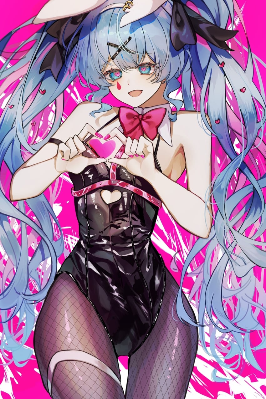hatsune miku (vocaloid and 1 more) drawn by lemon_ice