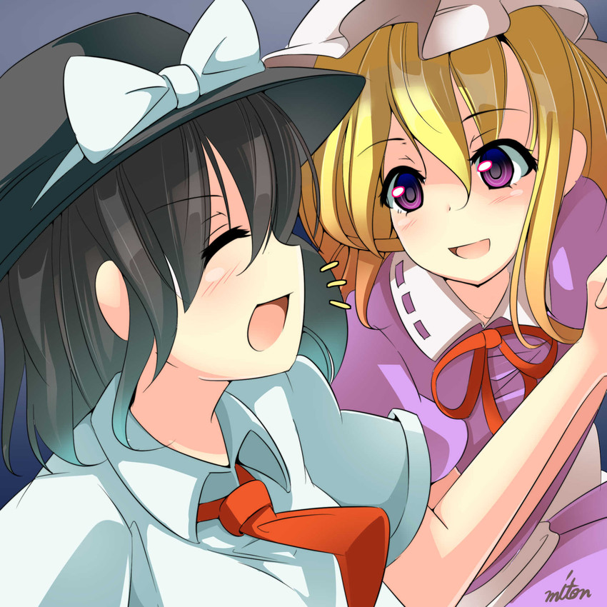 usami renko and maribel hearn (touhou) drawn by miton_(turuyasann)
