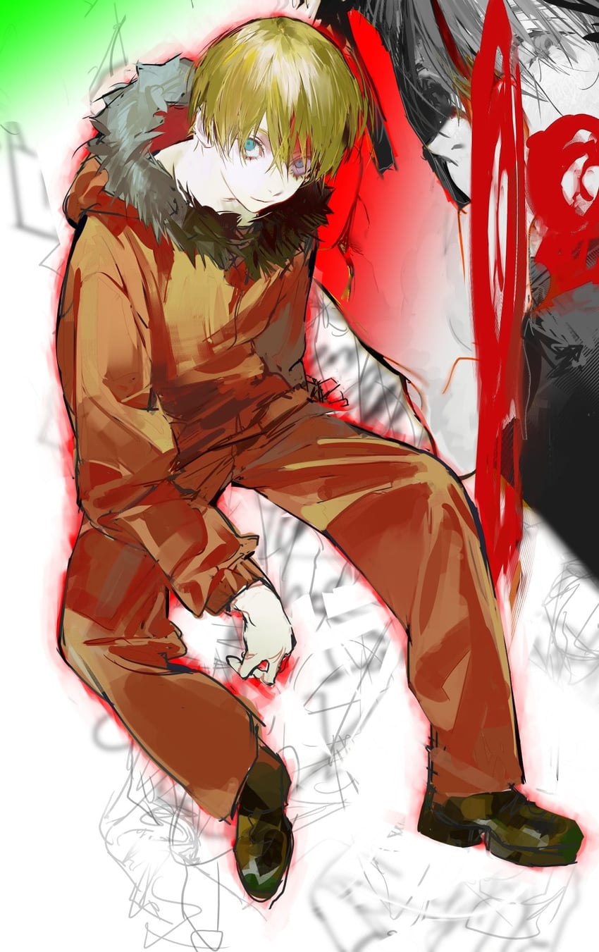kenny mccormick (south park) drawn by miyu_(shiyemiyu)