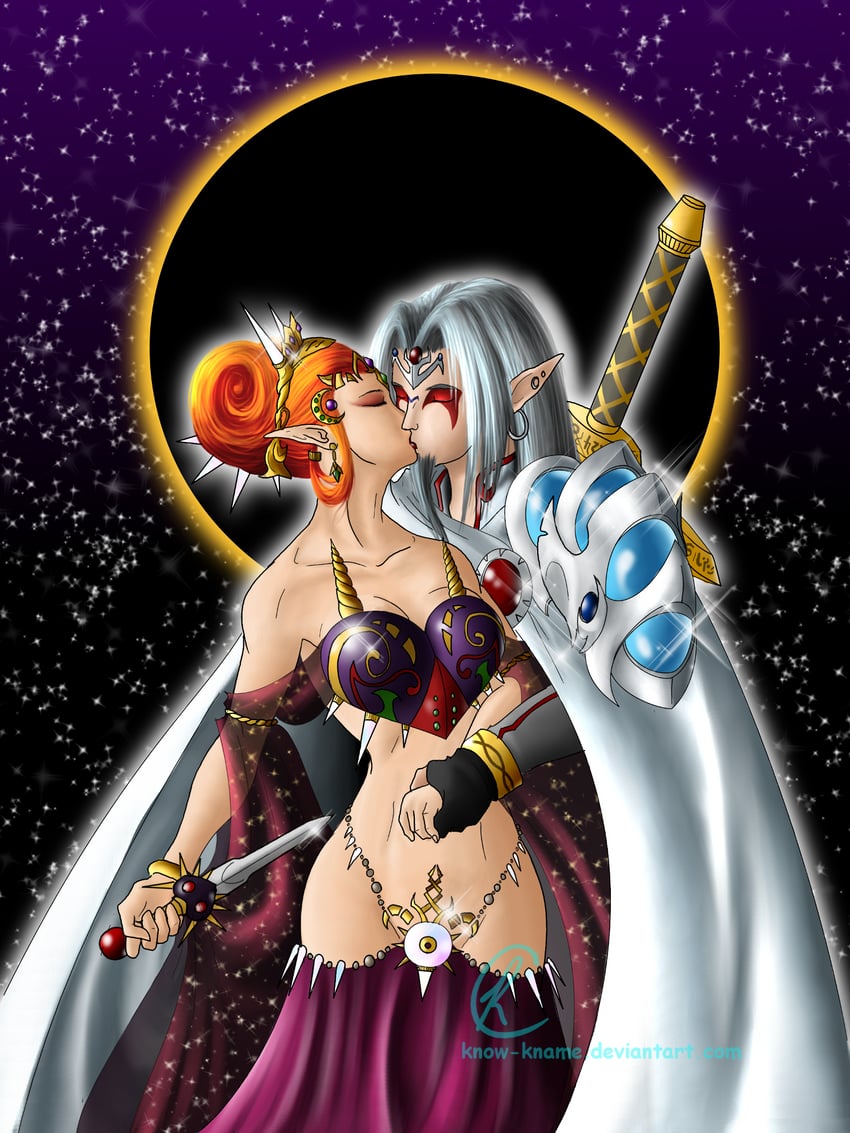 majora and fierce deity (the legend of zelda and 1 more) drawn by know-kname