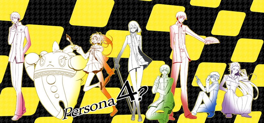 narukami yu, shirogane naoto, satonaka chie, kujikawa rise, amagi yukiko, and 3 more (persona and 1 more) drawn by xxvsxx