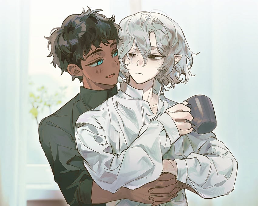 mithrun and kabru (dungeon meshi) drawn by leave_me_nxt