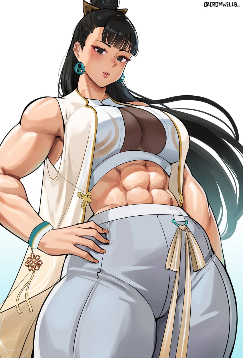 chun-li (street fighter and 1 more) drawn by cromwellb