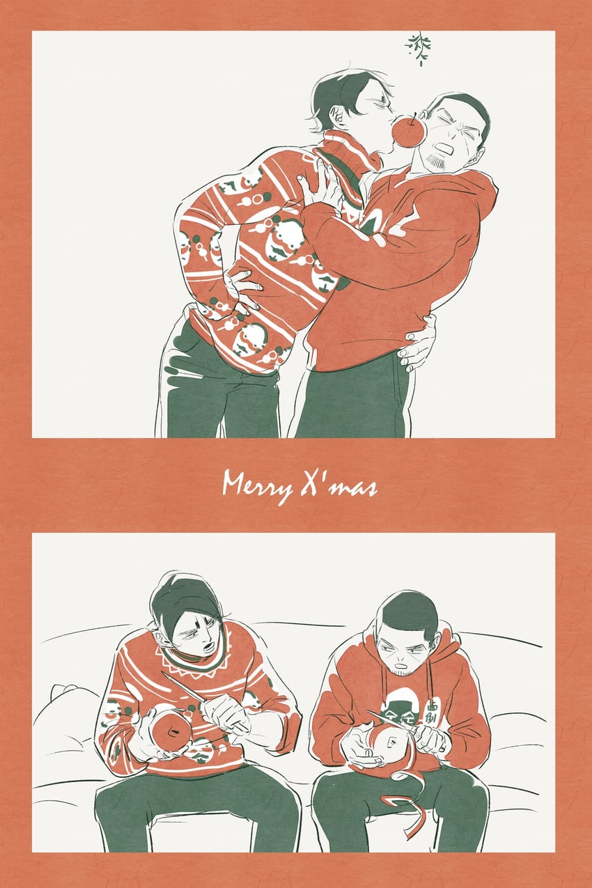 tsukishima hajime and koito otonoshin (golden kamuy) drawn by chengongzi123