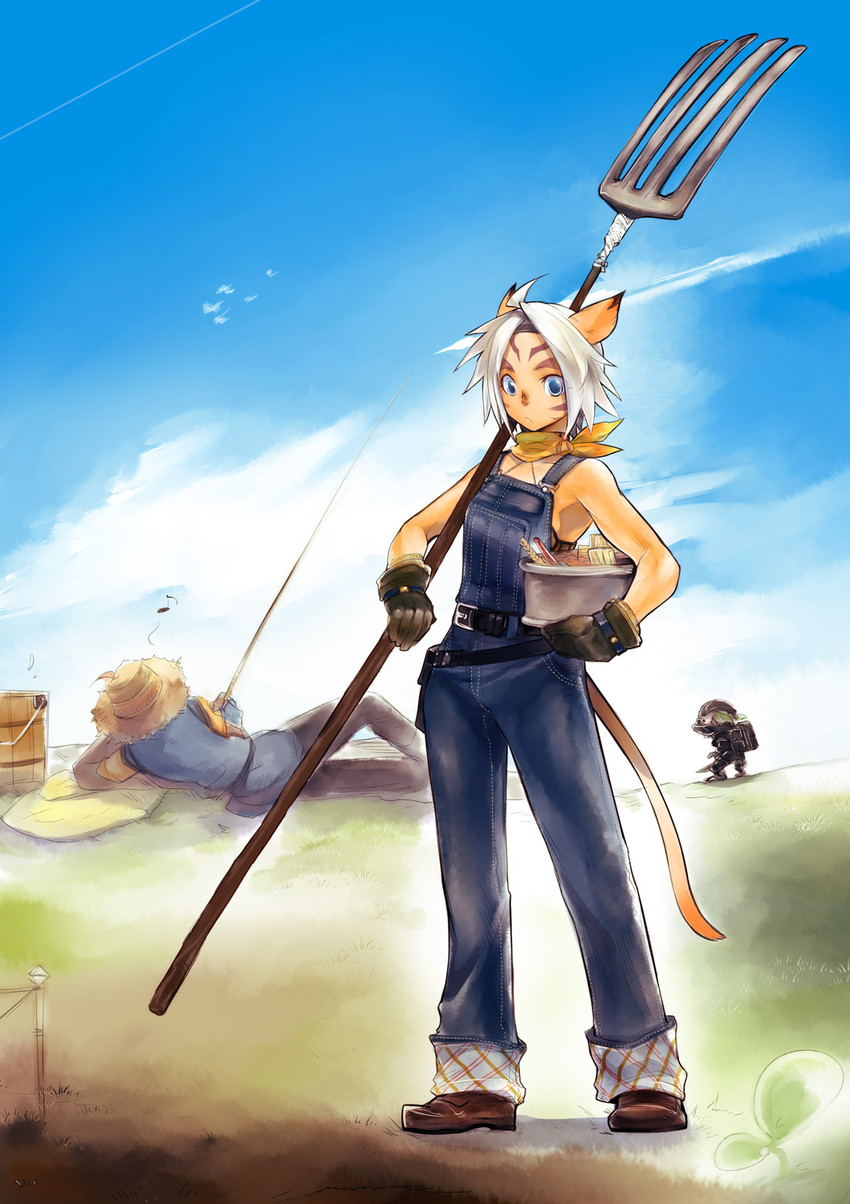 adventurer and goblin (final fantasy and 1 more) drawn by doraeshi