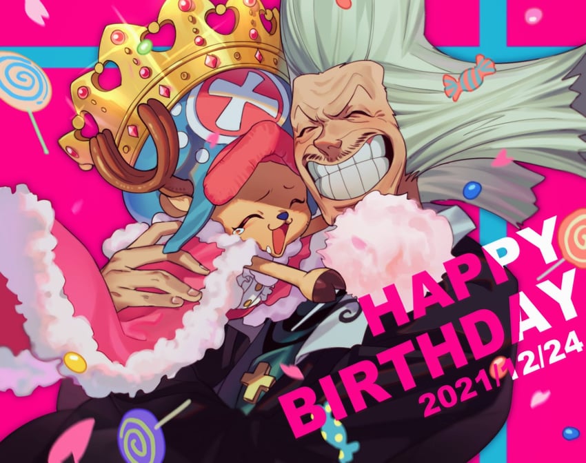 tony tony chopper and dr. hiluluk (one piece) drawn by qin_(7833198)